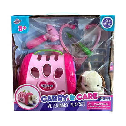 CARRY AND CARE VETERINARY PLAY SET