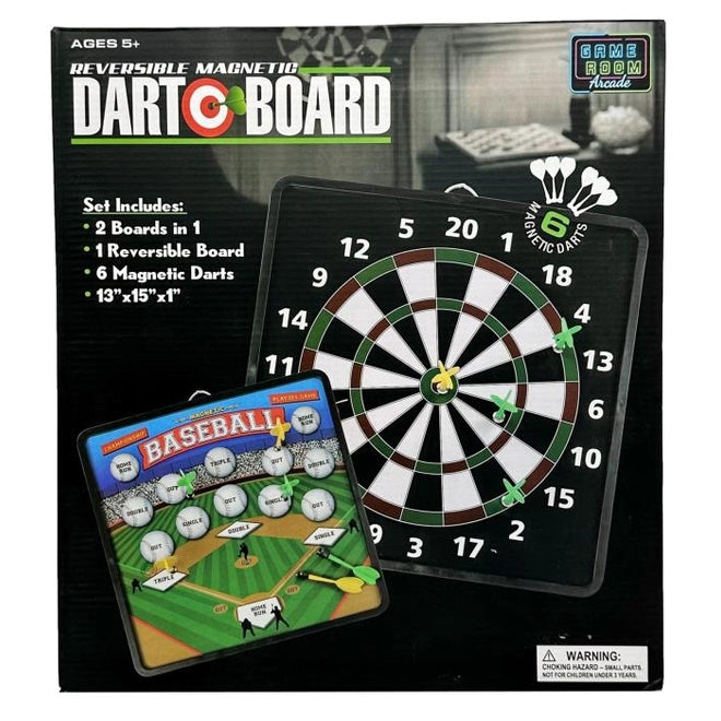 REVERSIBLE MAGNETIC DARTBOARD