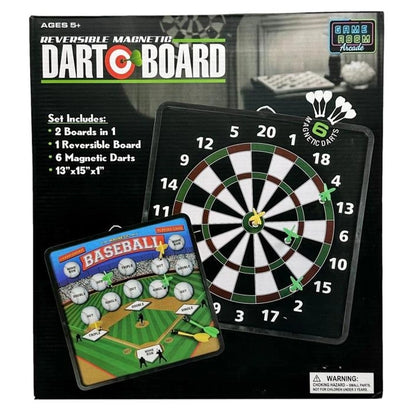 REVERSIBLE MAGNETIC DARTBOARD