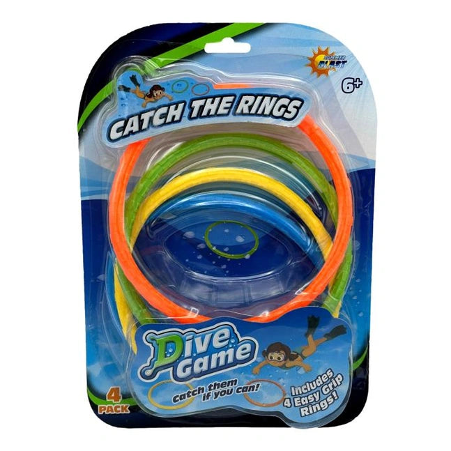 4 PC UNDERWATER DIVE RINGS