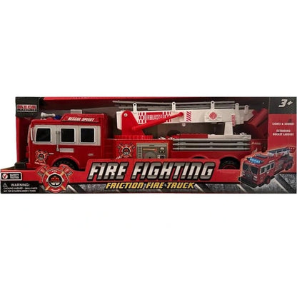 LARGE FIRE TRUCK FRICTION POWERED