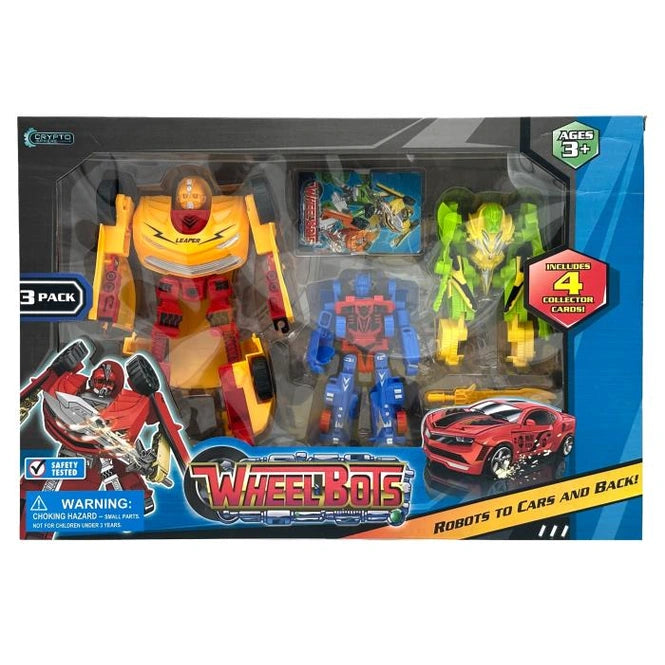 3 PC WHEEL BOTS ROBOTS