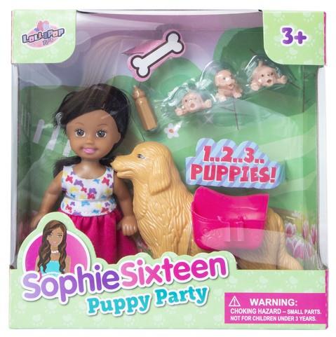 4.5 IN SOPHIE AND PUPS DOLL