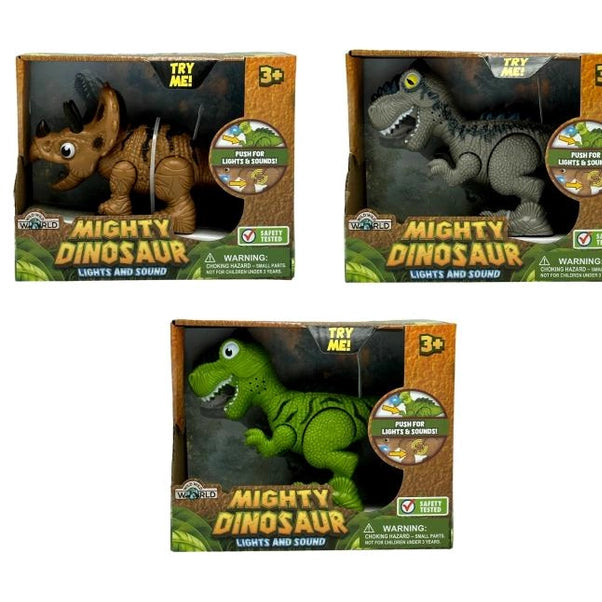 SOUNDS AND LIGHTS DINOSAUR ASSORTED