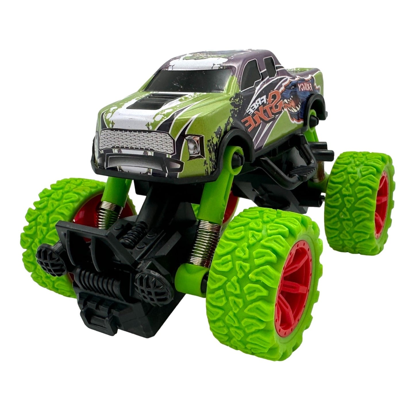 3 PC SHOCK MONSTER TRUCKS PULL BACK ACTION