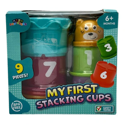 9 PC MY FIRST STACKING CUPS