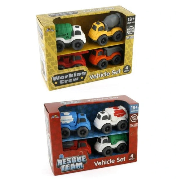 4 PC VEHICLE SET ASSORTED