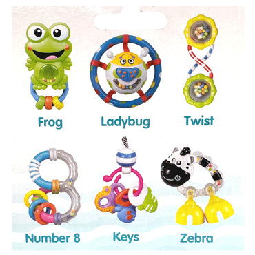 3 PK BABY RATTLES