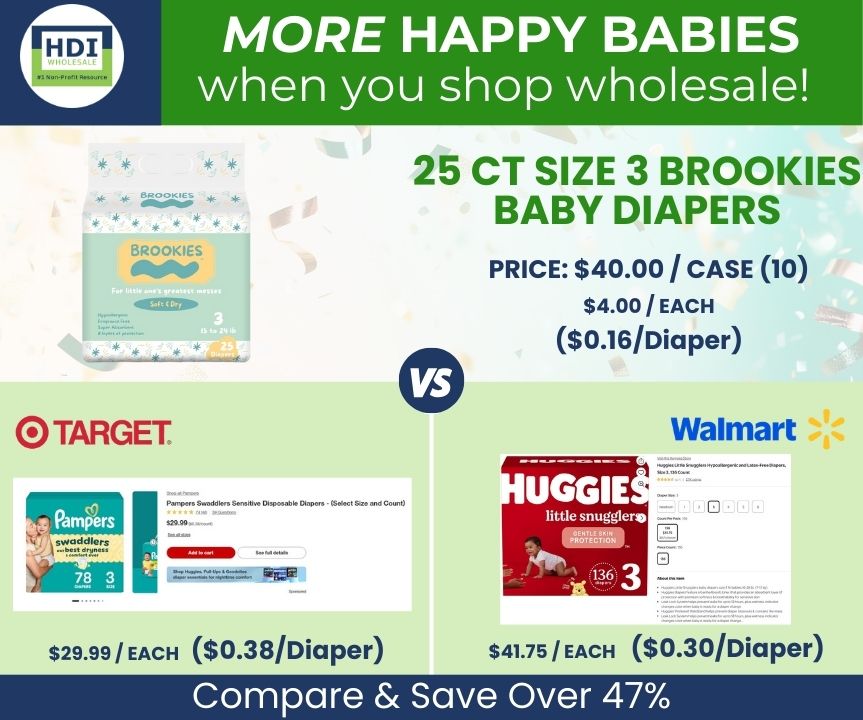 25 PAÑALES PARA BEBÉ TAMAÑO 3 PARA 15 A 24 LIBRAS