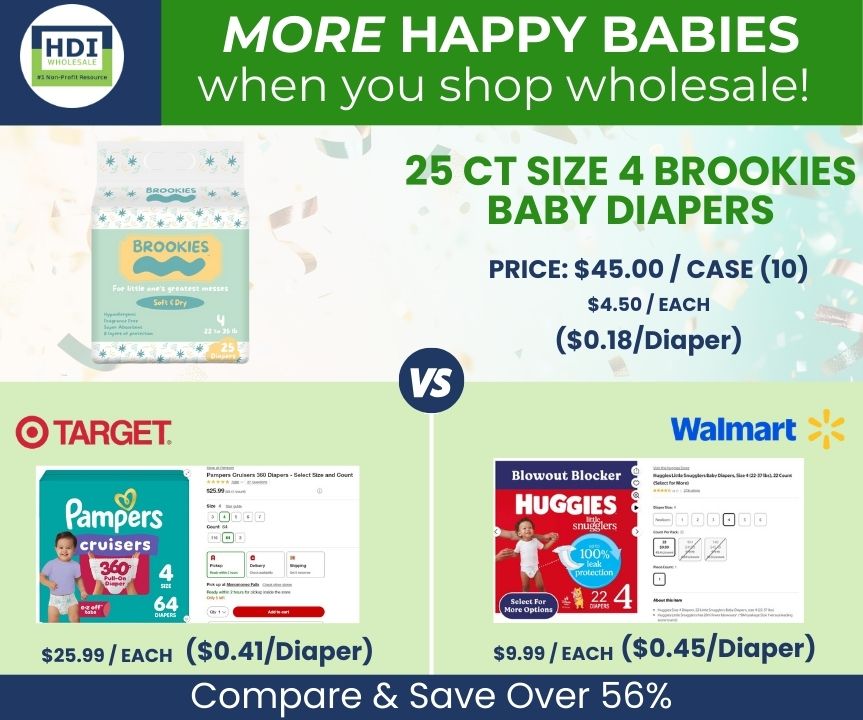 25 PAÑALES PARA BEBÉS TAMAÑO 4 PARA 22 A 35 LIBRAS