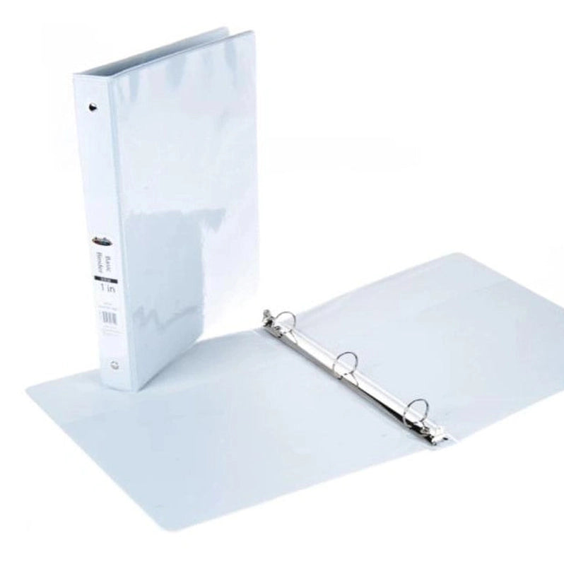 1 IN WHITE 3-RING BINDER