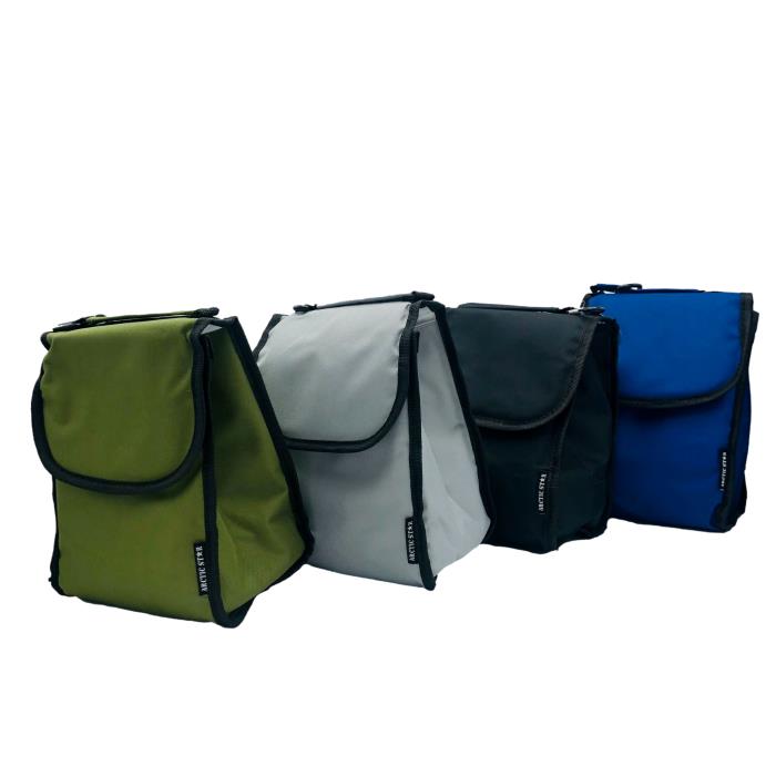 INSULATED LUNCH BAG VELCRO CLOSE ASSORTED
