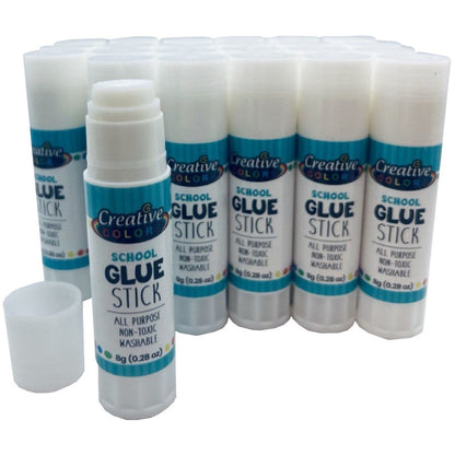 Group of "Creative Color School Glue Stick" tubes.