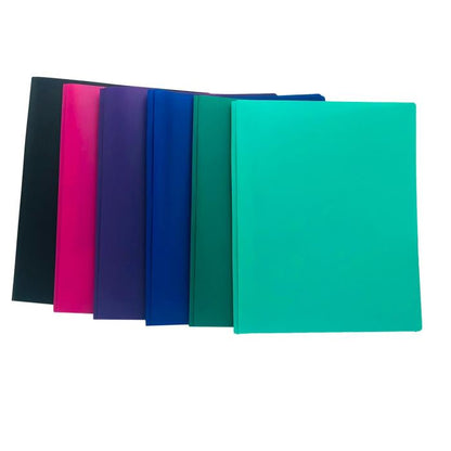 POLY 3 PRONG PORTFOLIO 2 POCKET ASSORTED