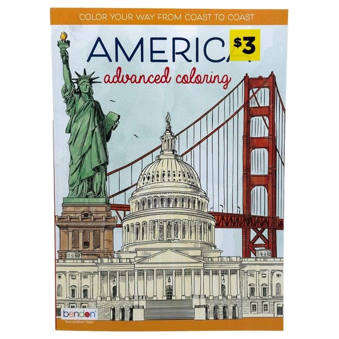AMERICA ADVANCED COLORING BOOK