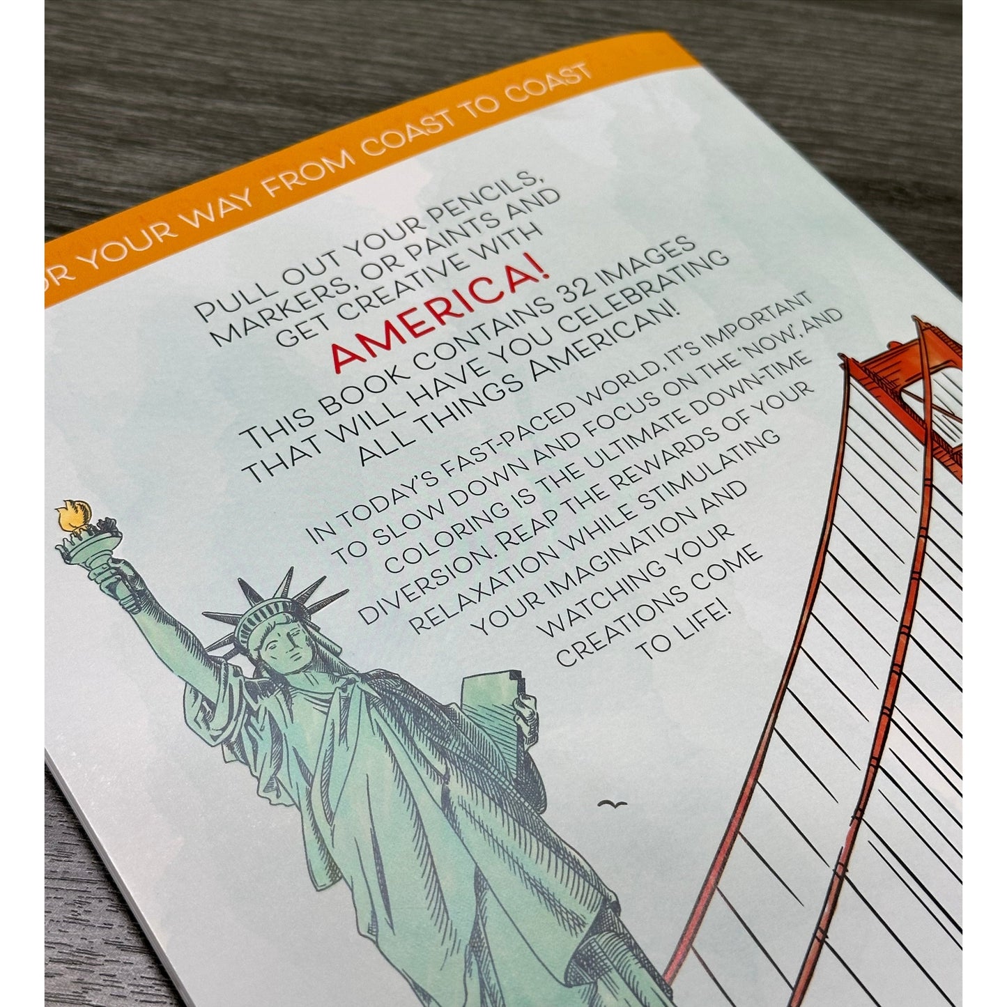 AMERICA ADVANCED COLORING BOOK