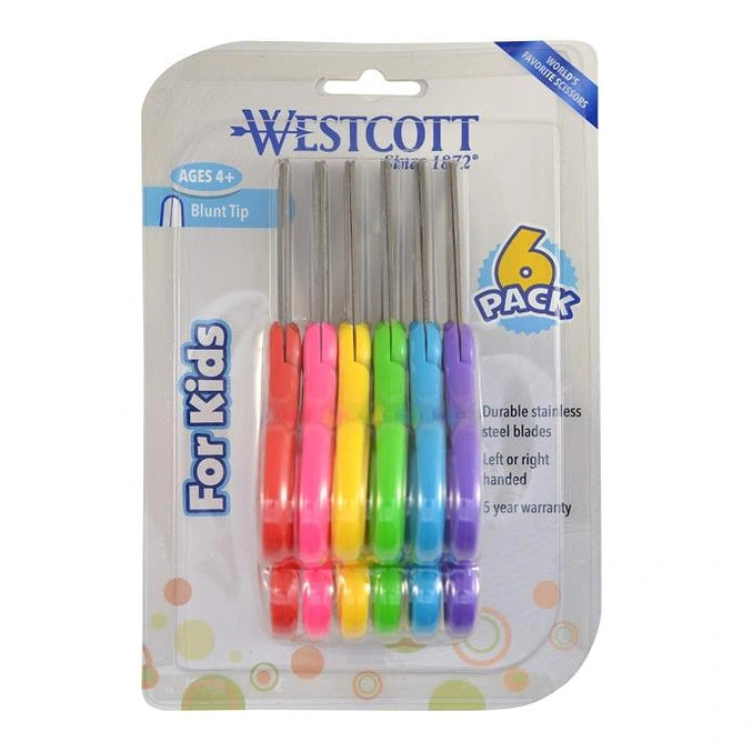 6 PC 5 IN BLUNT TIP SCISSORS
