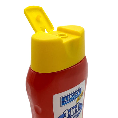 Champú, acondicionador y jabón 3 en 1 de fresa para niños, 12 oz