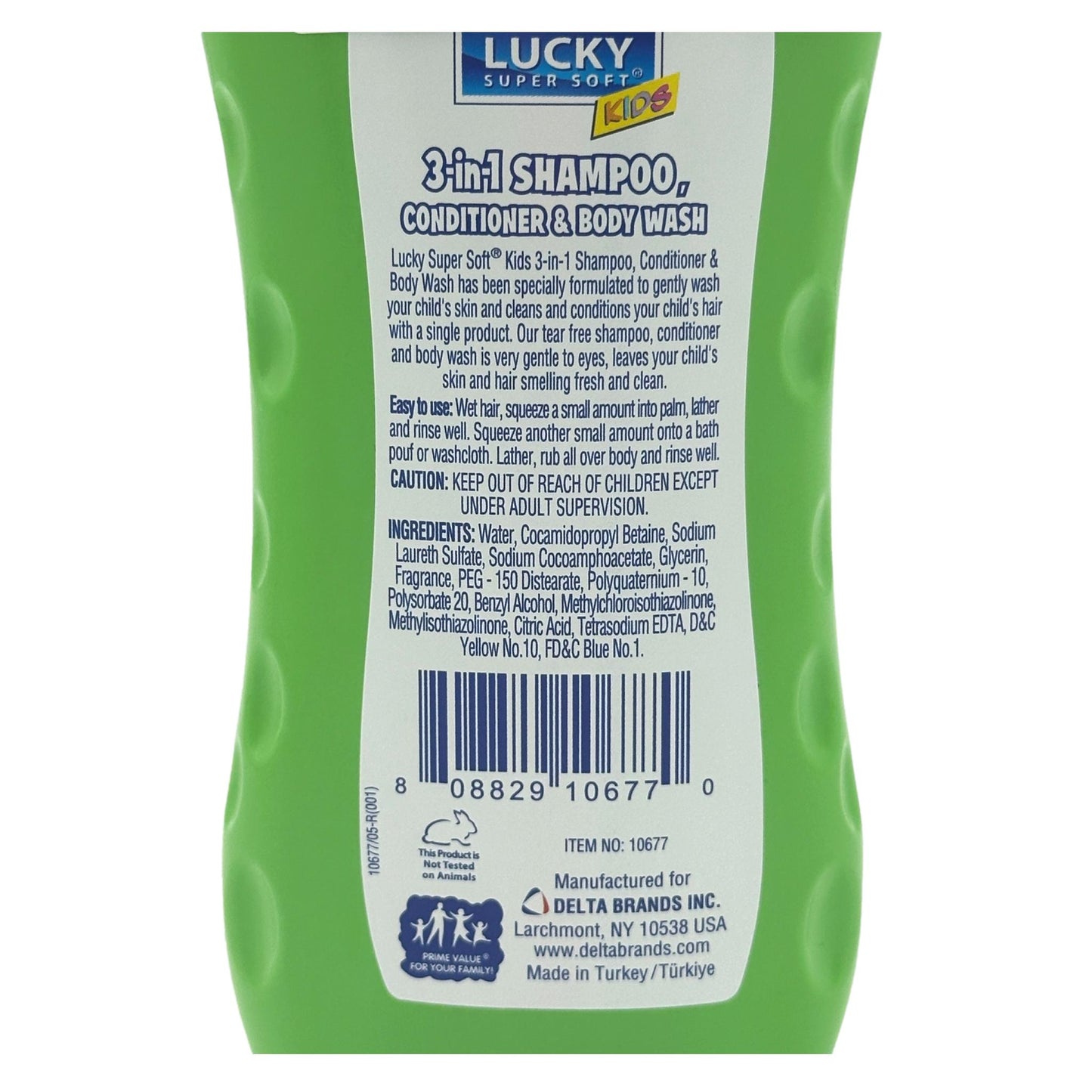 12 OZ KID'S WATERMELON 3 IN 1 SHAMPOO CONDITIONER & WASH