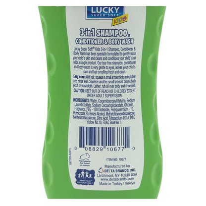 12 OZ KID'S WATERMELON 3 IN 1 SHAMPOO CONDITIONER & WASH