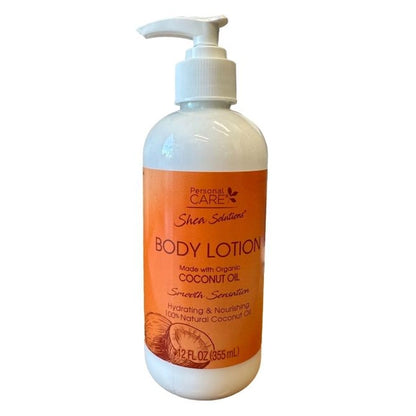 12 OZ COCONUT OIL BODY LOTION SMOOTH SENSATION
