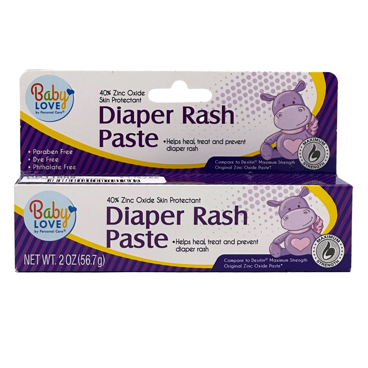 2 OZ DIAPER RASH PASTE 40% ZINC OXIDE SKIN PROTECTANT