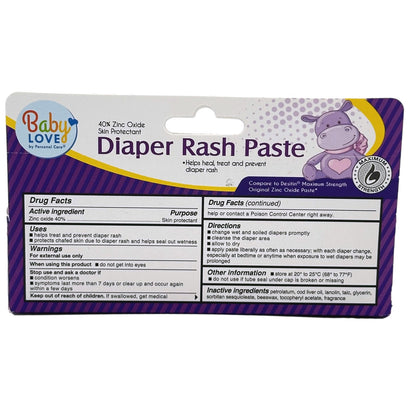 2 OZ DIAPER RASH PASTE 40% ZINC OXIDE SKIN PROTECTANT