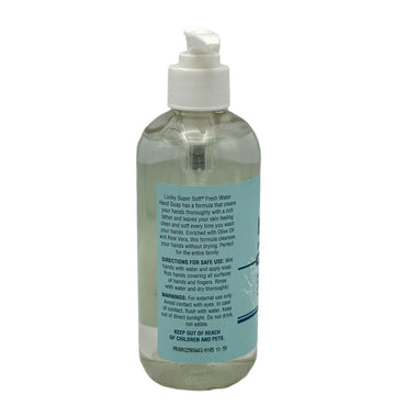 12 OZ FRESH WATER HAND SOAP CONTAINS OLIVE OIL AND ALOE VERA