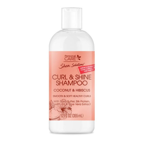 12 OZ COCONUT AND HIBISCUS CURL AND SHINE SHAMPOO