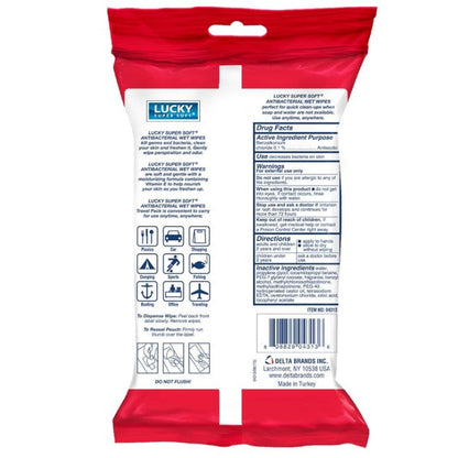 40 CT ANTIBACTERIAL WET WIPES 5.9 x 7.9 IN SHEETS