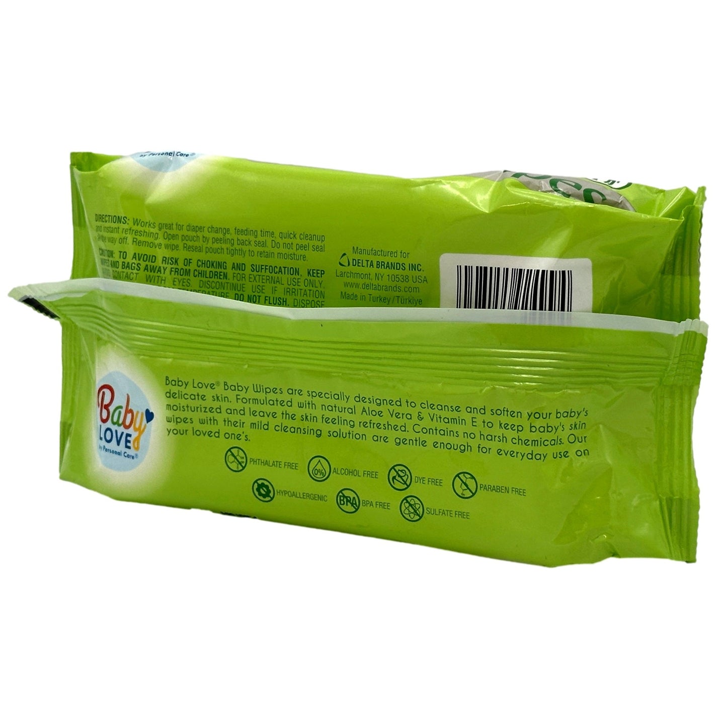 72 toallitas húmedas para bebé con aloa