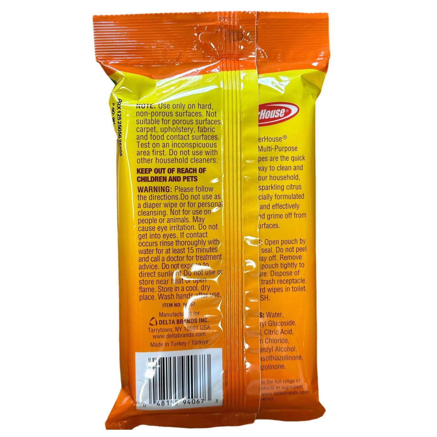 42 toallitas para superficies de color naranja, hojas de 5,9 x 7,9 pulgadas