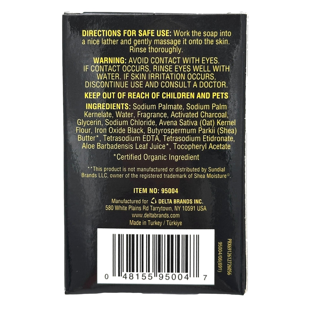 Jabón en barra negro africano de 4 oz