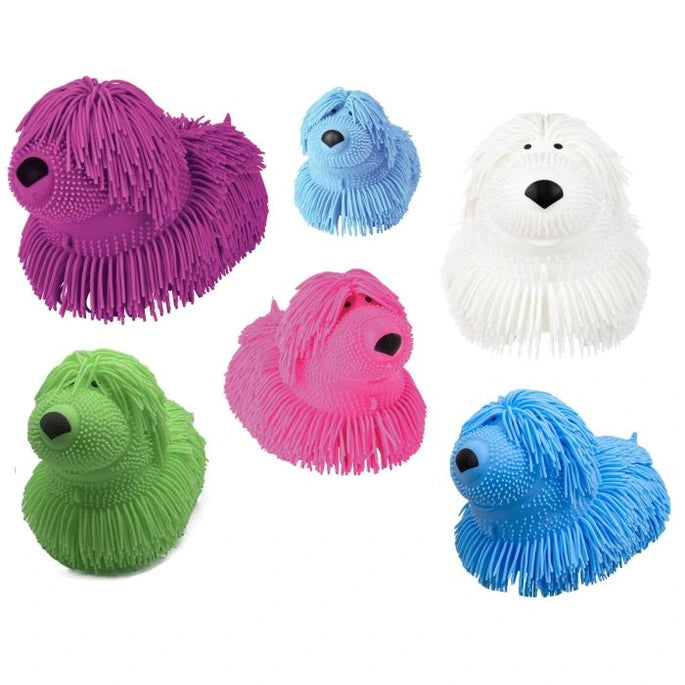 SHAGGY DOG SQUEEZE TOY ASSORTED