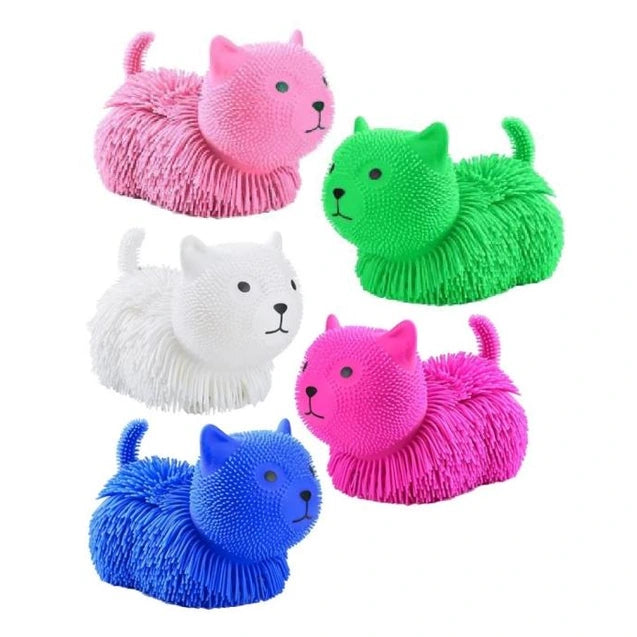 SHAGGY CAT SQUEEZE TOY ASSORTED