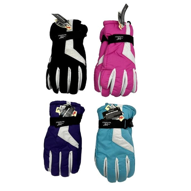 WOMEN'S SKI GLOVES ASSORTED