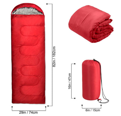DELUXE SLEEPING BAG WITH STUFF SACK ASSORTED