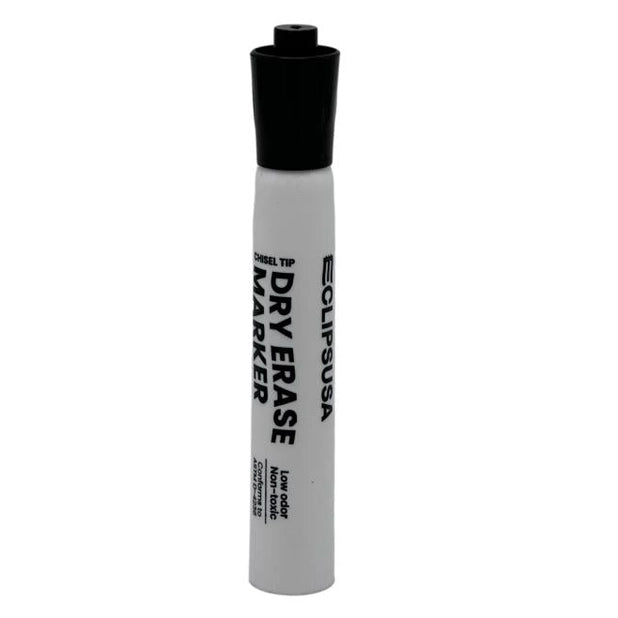 SINGLE BLACK DRY-ERASE MARKER BROAD CHISEL TIP