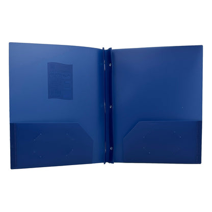 POLY 3 PRONG PORTFOLIO TWO POCKET ASSORTED