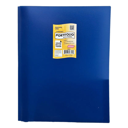 POLY 3 PRONG PORTFOLIO TWO POCKET ASSORTED