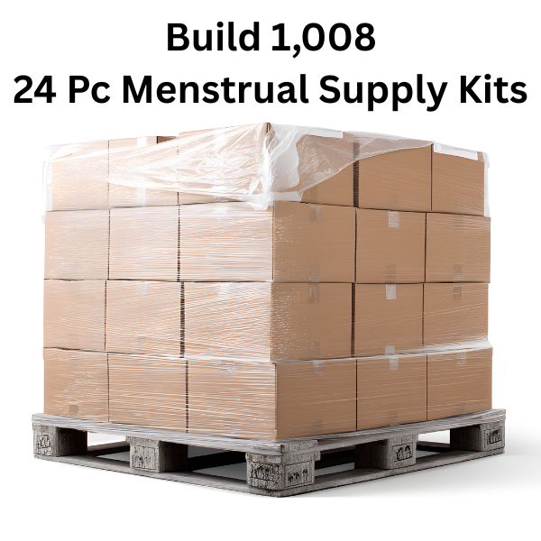 PERIOD SUPPLY KITTING PALLET TO BUILD 1008 24 PC PACKS