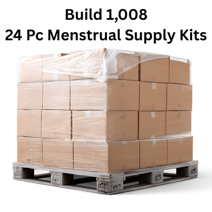 PERIOD SUPPLY KITTING PALLET TO BUILD 1008 24 PC PACKS