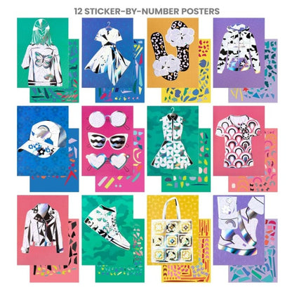 STICKER IT FASHION STICKER BY NUMBER POSTERS