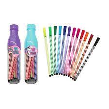 12 CT FINE TIP MARKERS BOTTLE PASTEL COLORS