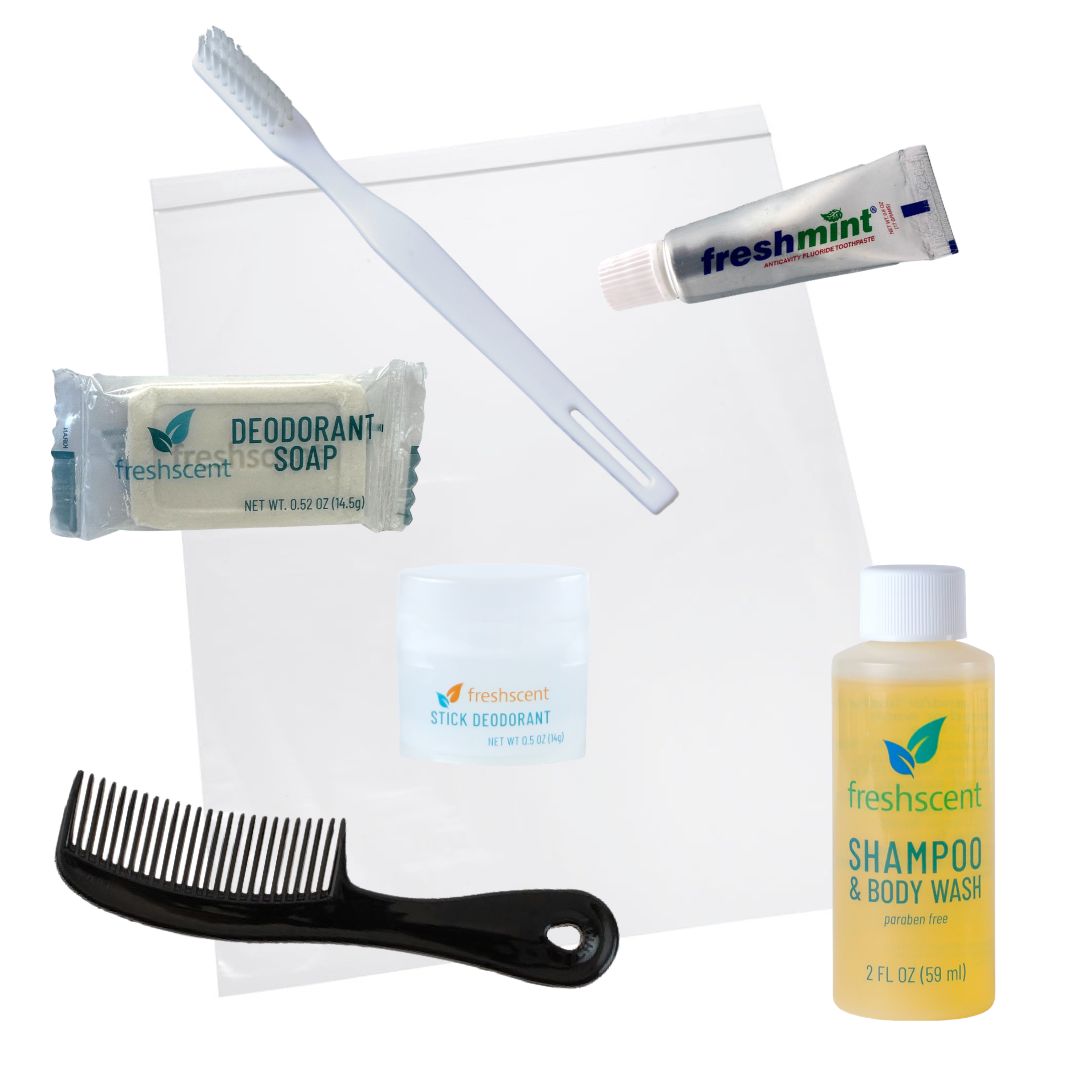 KIT DE HIGIENE PARA ADOLESCENTES Y ADULTOS DE 6 PIEZAS