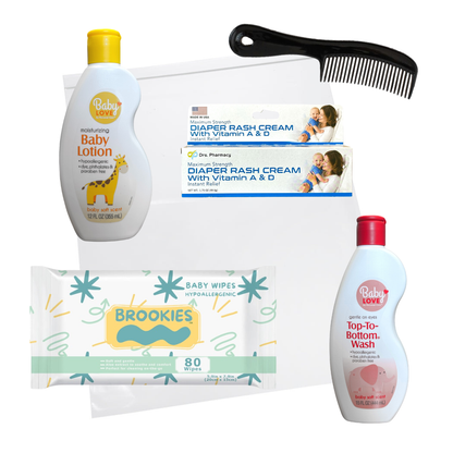 5 PC FULL SIZE BABY BATH KIT