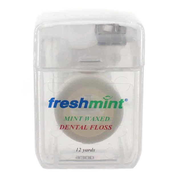 12 YD MINT WAXED DENTAL FLOSS