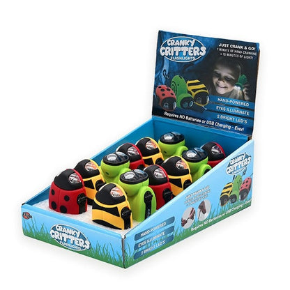 CRANKY CRITTERS FLASHLIGHT ASSORTED