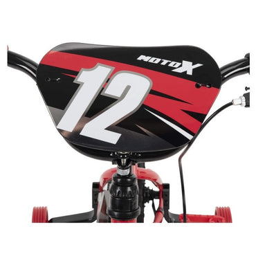12 IN MOTO X GLOSS RED BIKE KIDS COASTER WITH TRAINING WHEELS