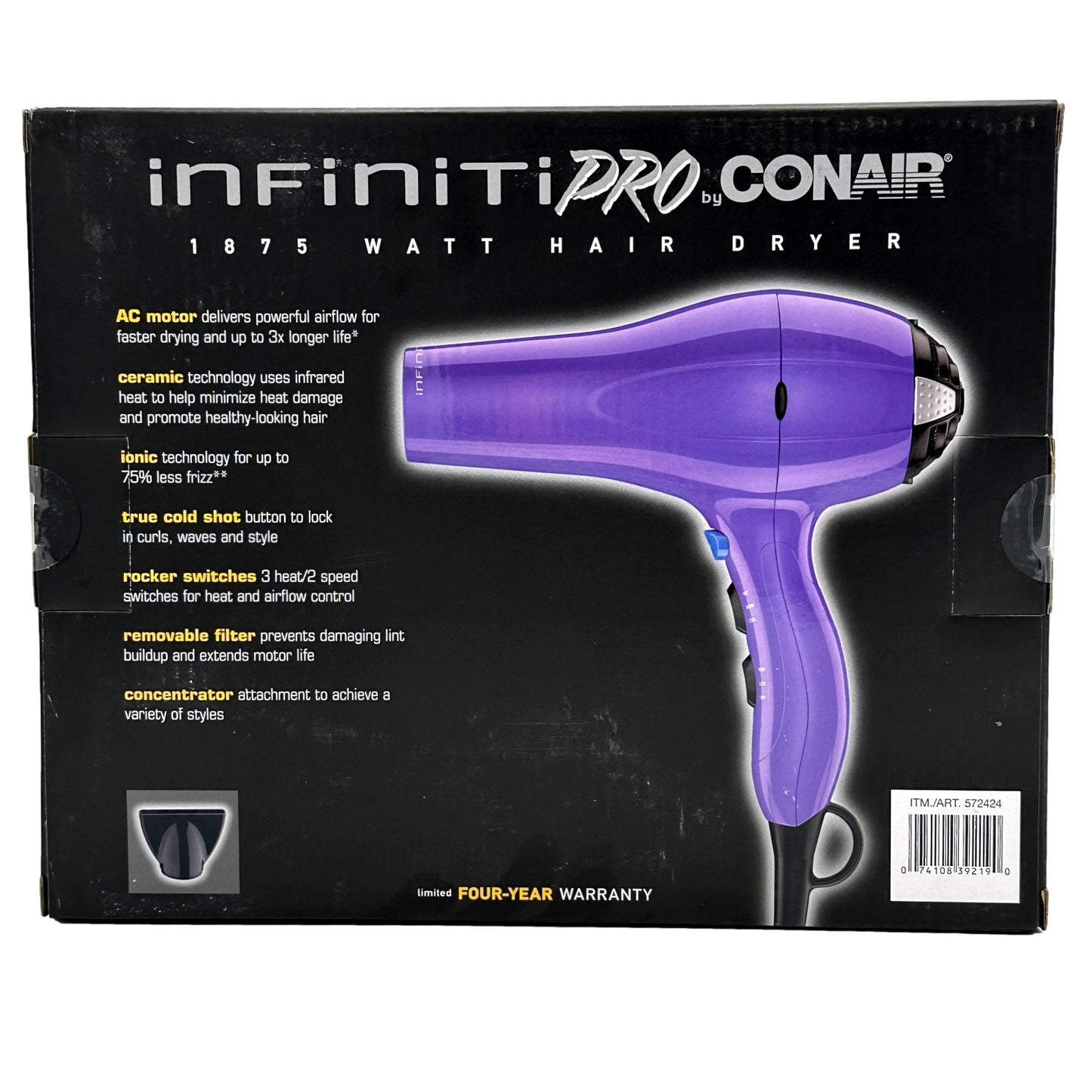 PURPLE INFINITY PRO HAIR DRYER